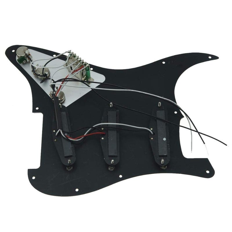KAISH Black 3Ply Loaded Electric Guitar Pickguard Prewired Pickguard with Wilkinson Pickups for USA/Mexico FD Stratocaster - Image 5